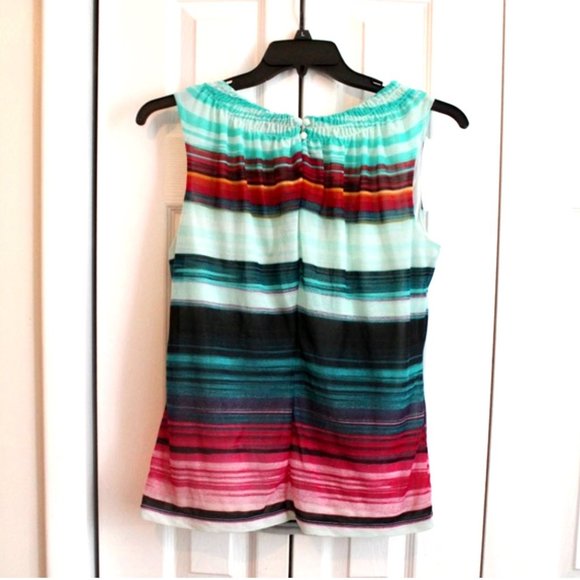 Worthington Colorful Striped Blouse - Picture 2 of 4